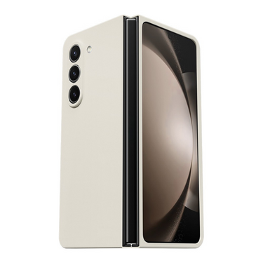 Samsung Galaxy Z Fold5 Compatible Case Cover With Polyurethane Leather - White